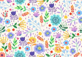 Seamless Pattern Elements Flower Ditsy vector