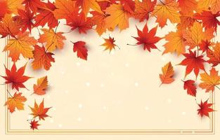 Autumn Season with Light Background vector