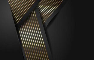 Elegant Gold Stripes with Black Background vector