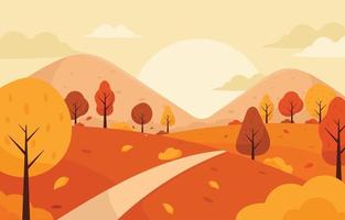 Nature Autumn Scenery vector