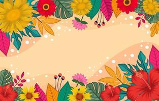 Summer Floral Background vector